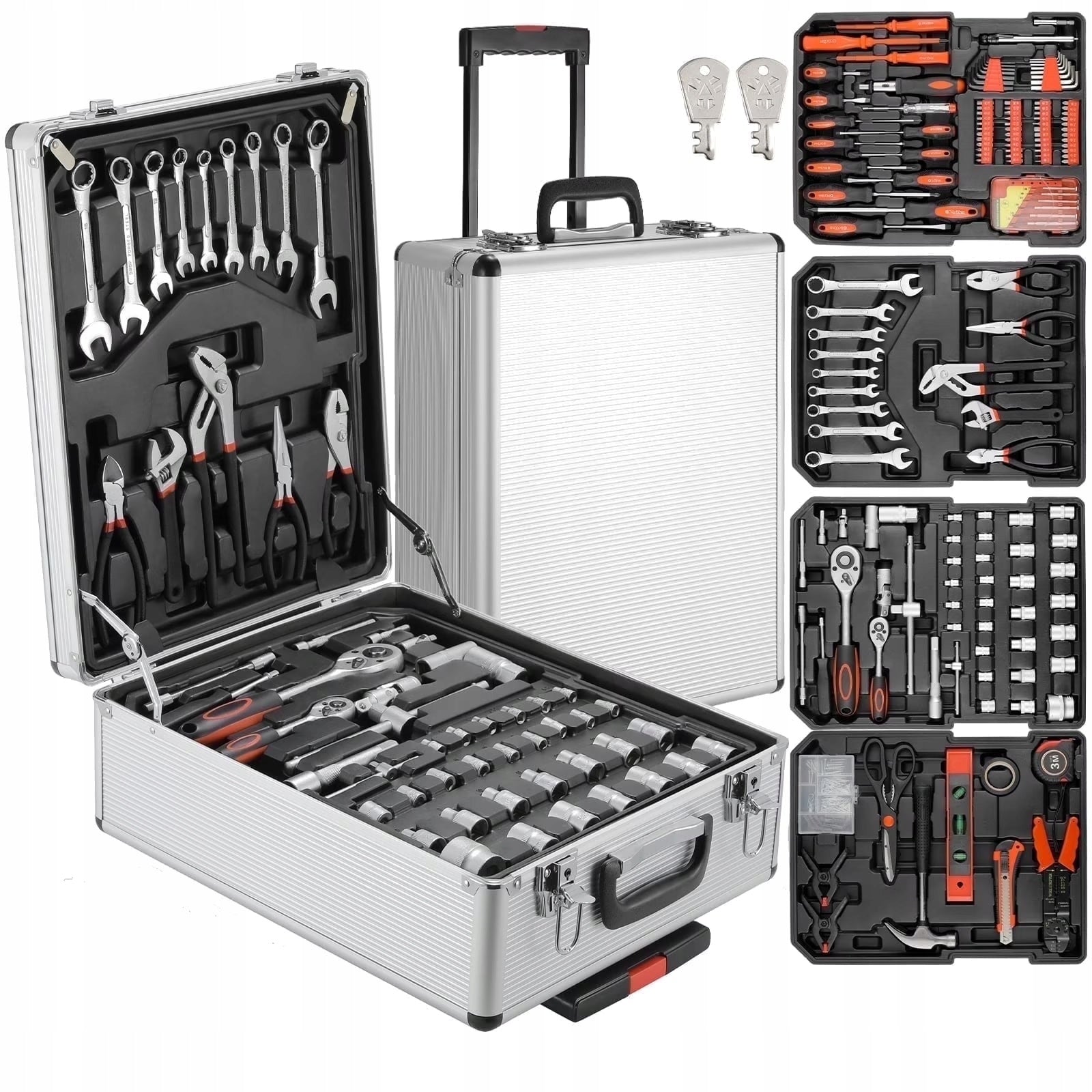 SUITCASE KEY TOOL SET CAP BIT TOOL CASE SET XL