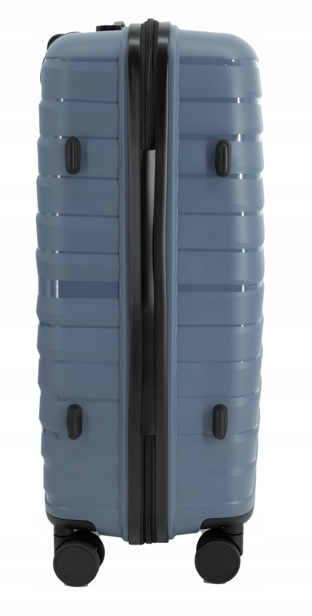 SUITCASE LARGE PP TRAVEL ON WHEELS LIGHT POLYPROPYLENE LUGGAGE TSA 91L NAVY BLUE Depth (shorter edge) 30 cm