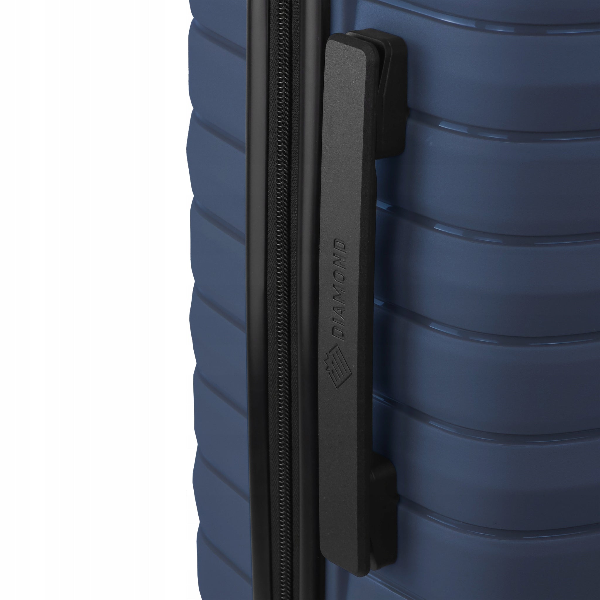 SUITCASE LARGE TRAVEL MADE OF POLYPROPYLENE LUGGAGE DIAMOND NAVY XL 28" P420 Depth (shorter edge) 32 cm