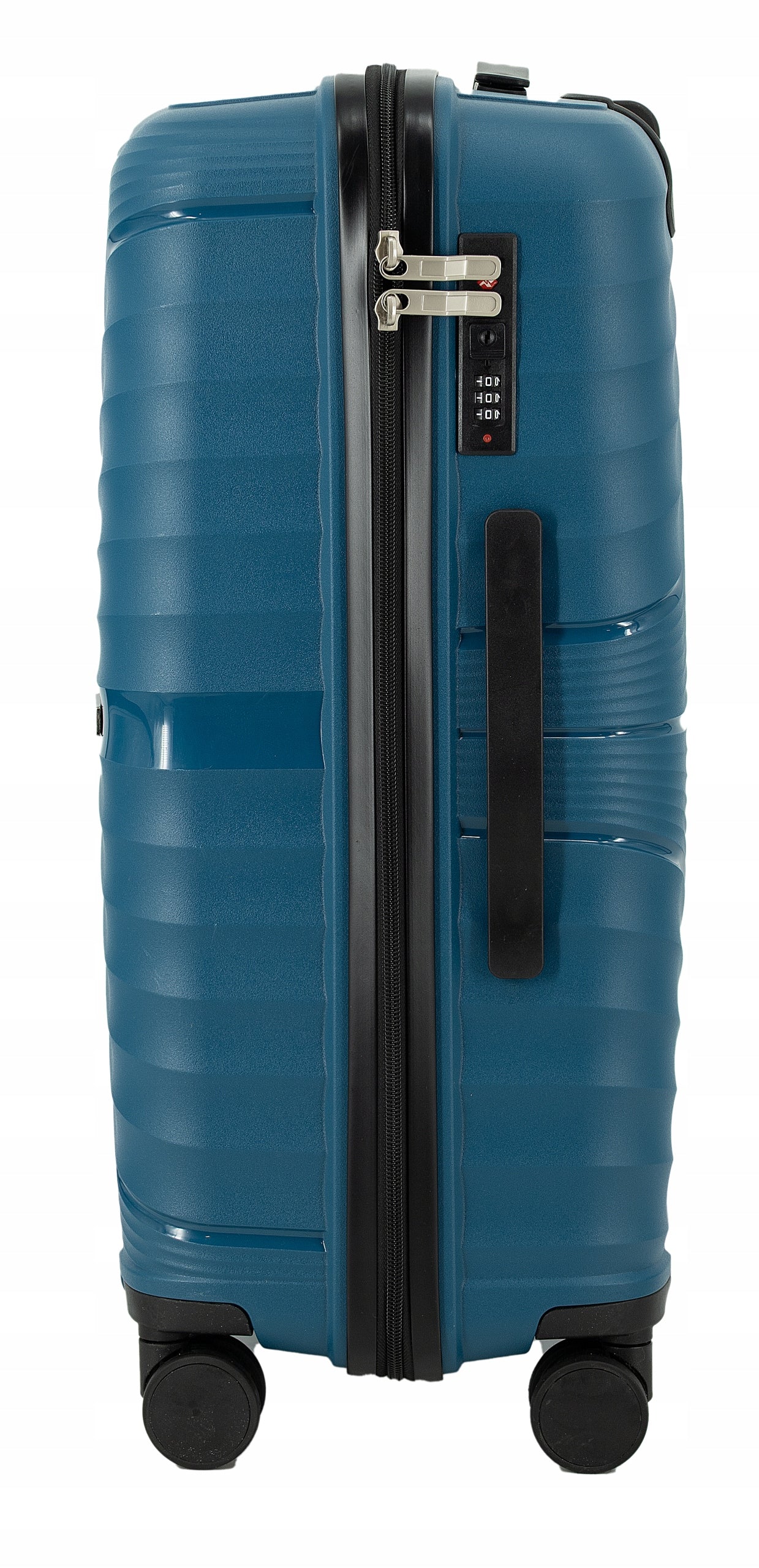 SUITCASE LARGE XL INDESTRUCTIBLE LIGHT LUGGAGE POLYPROPYLENE TSA TURQUOISE 89L Width (longer edge) 46 cm
