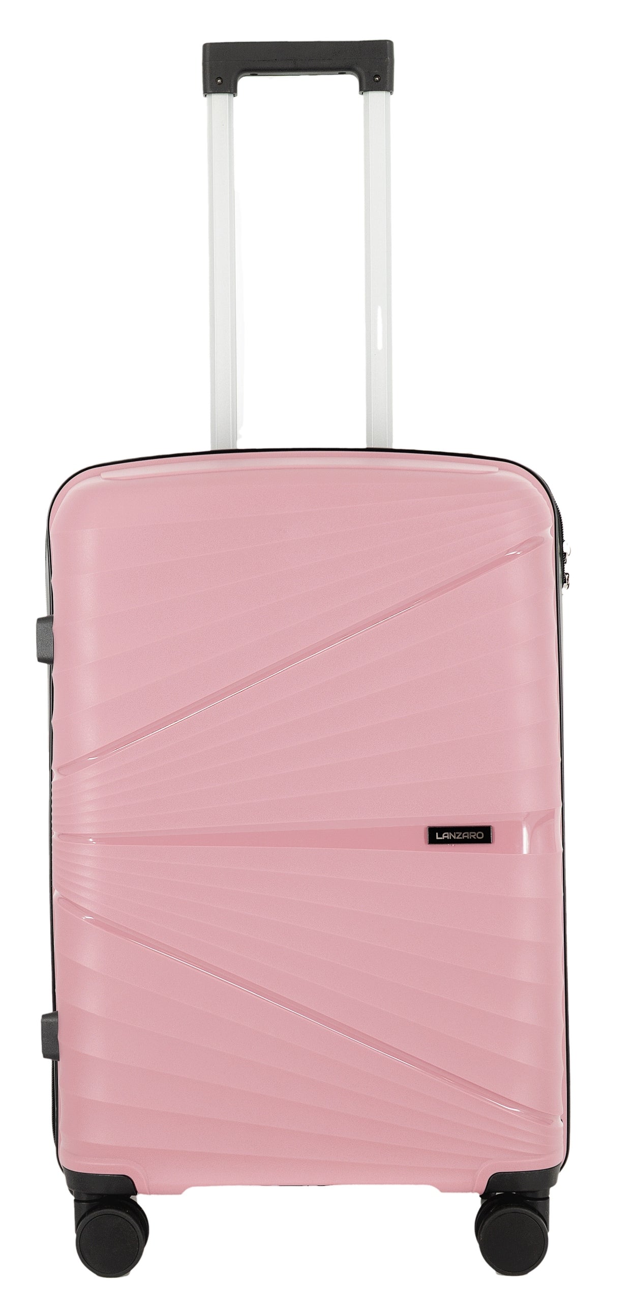 SUITCASE LARGE XL INDESTRUCTIBLE LUGGAGE POLYPROPYLENE TSA ROSE GOLD 89L Model PP082