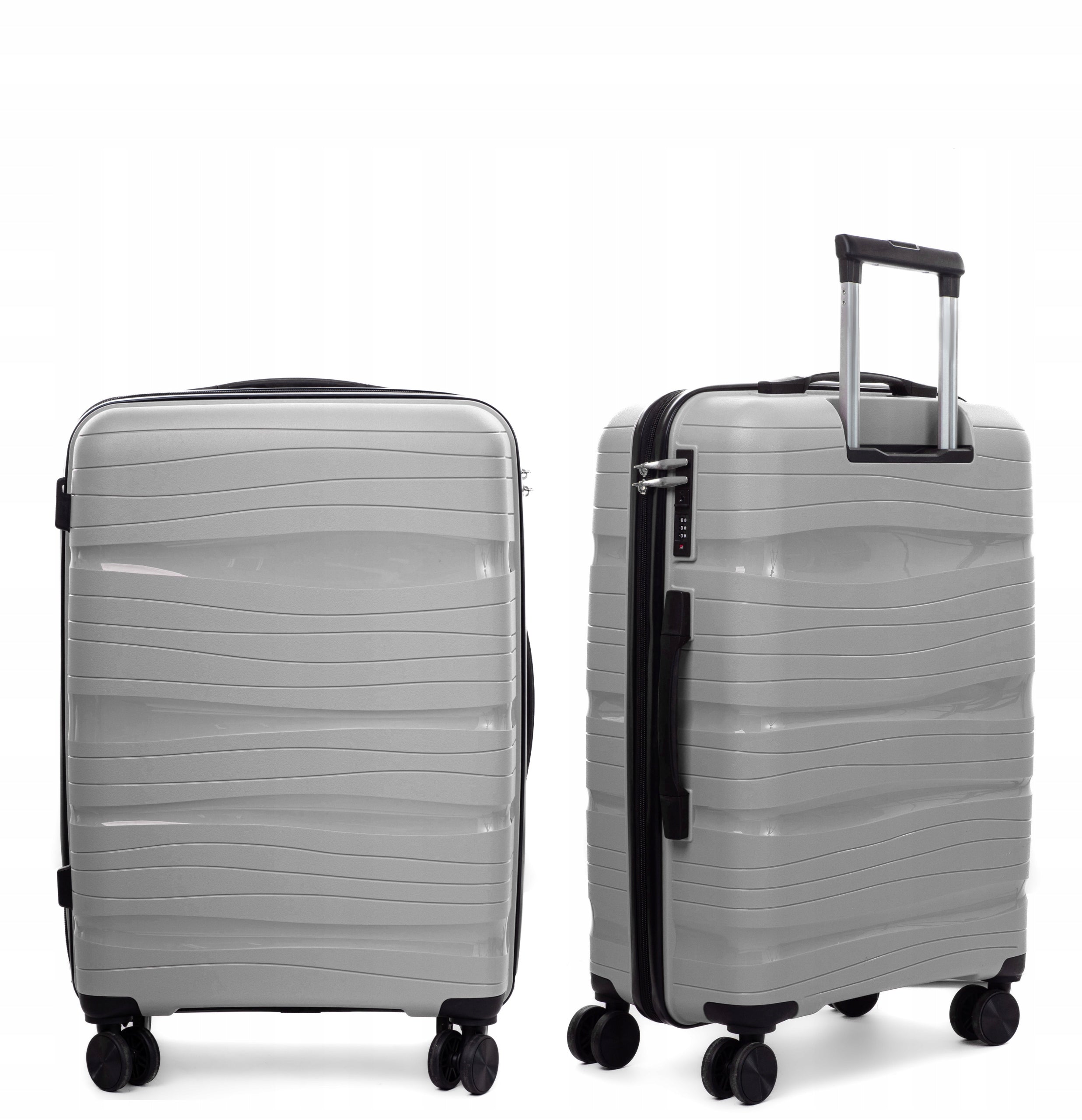SUITCASE LARGE XXL INDESTRUCTIBLE RGL DOUBLE WHEELS POLYPROPYLENE LUGGAGE Depth (shorter edge) 29 cm