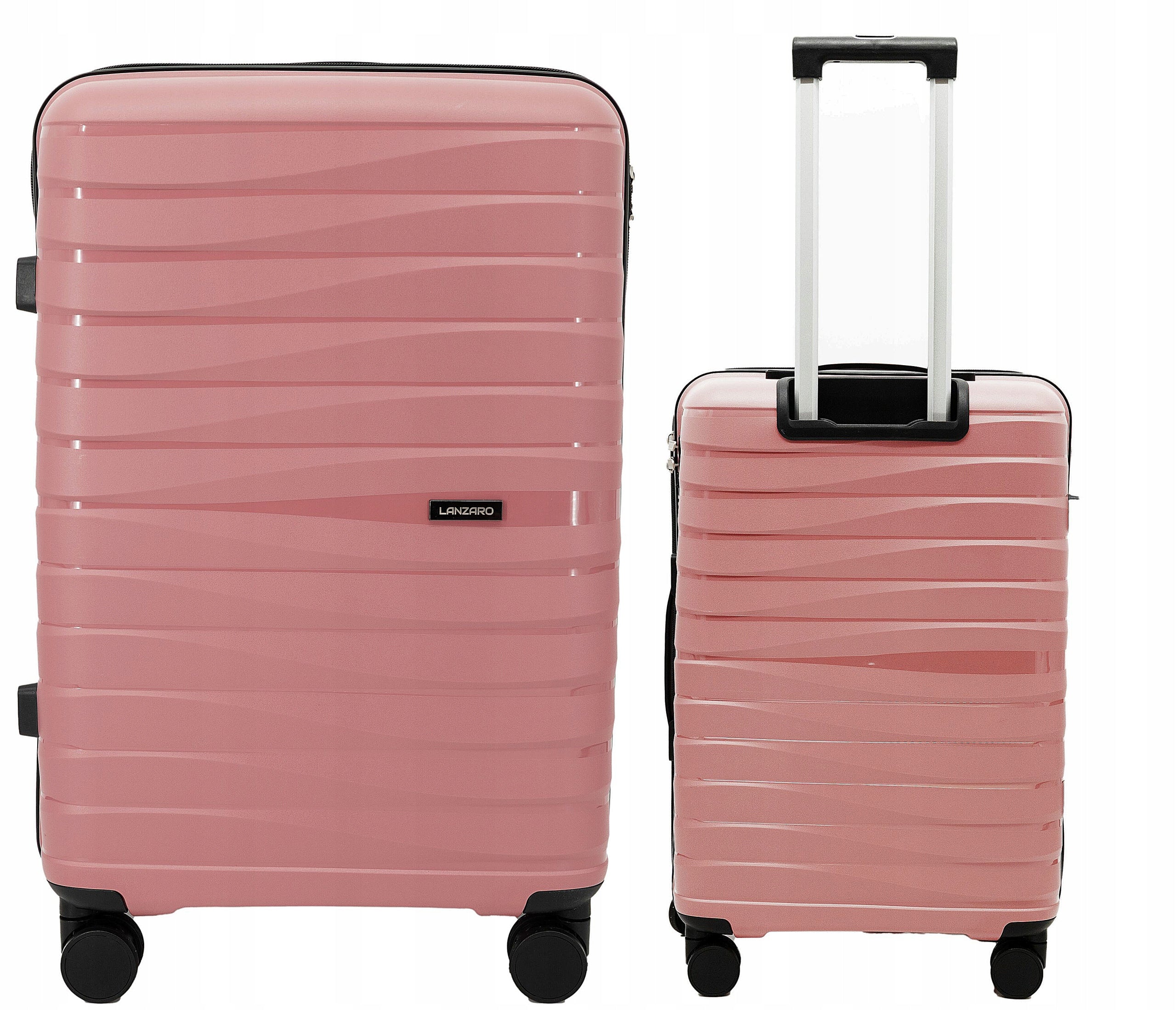 SUITCASE MEDIUM INDESTRUCTIBLE POLYPROPYLENE LIGHT LUGGAGE TSA LANZARO GRAPHITE Manufacturer code PP019