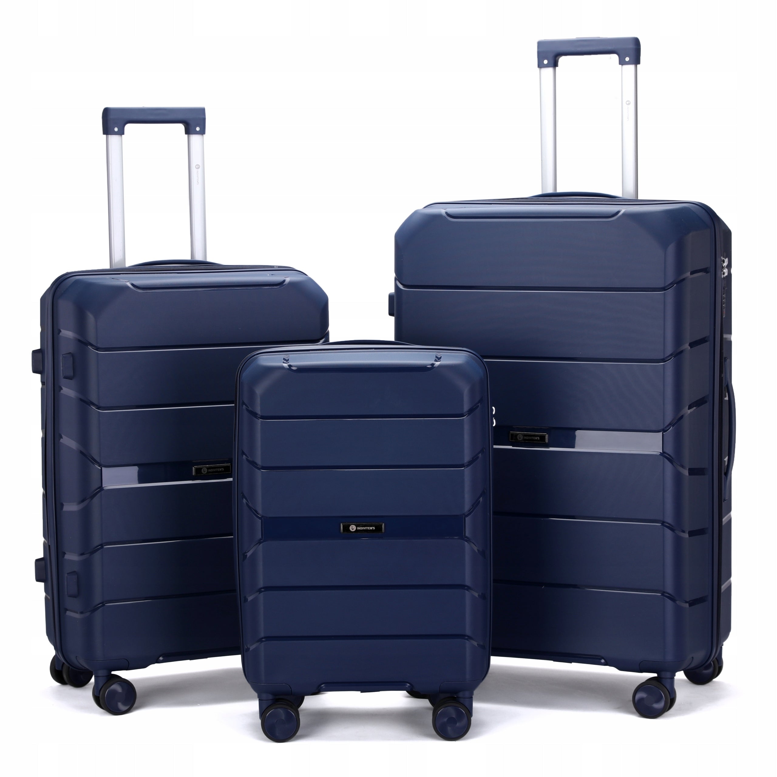 SUITCASE MEDIUM INDESTRUCTIBLE TRAVEL LUGGAGE ON WHEELS "L" Manufacturer code M6995 White L 65L