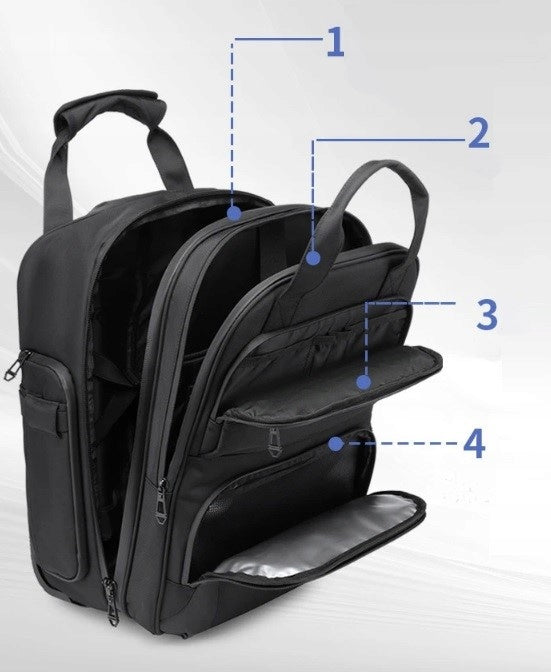 SUITCASE ON WHEELS TRAVEL CABIN PILOT FOR LAPTOP 17 HAND LUGGAGE Height 46 cm