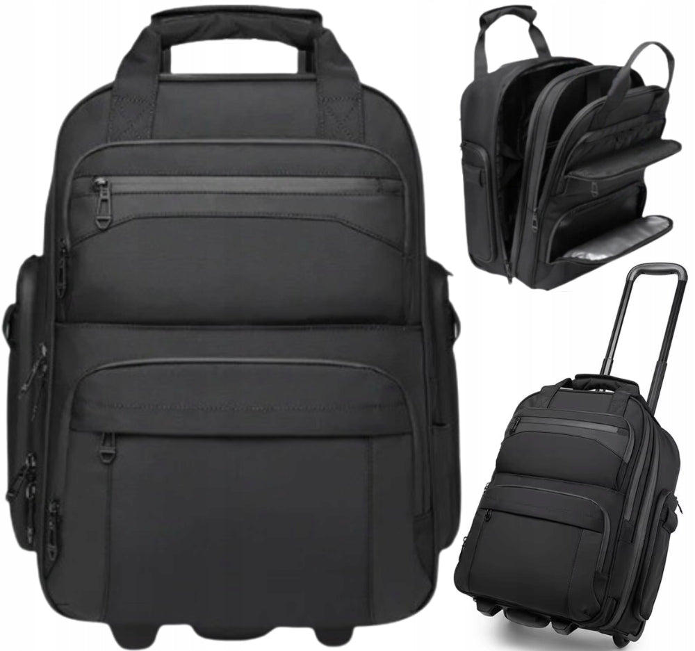 SUITCASE ON WHEELS TRAVEL CABIN PILOT FOR LAPTOP 17 HAND LUGGAGE