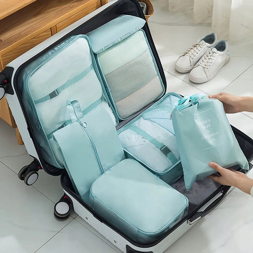 SUITCASE ORGANIZER 7in1 TRAVEL SET FOR CLOTHES SHOES FOR WARDROBE SET Packaging status original