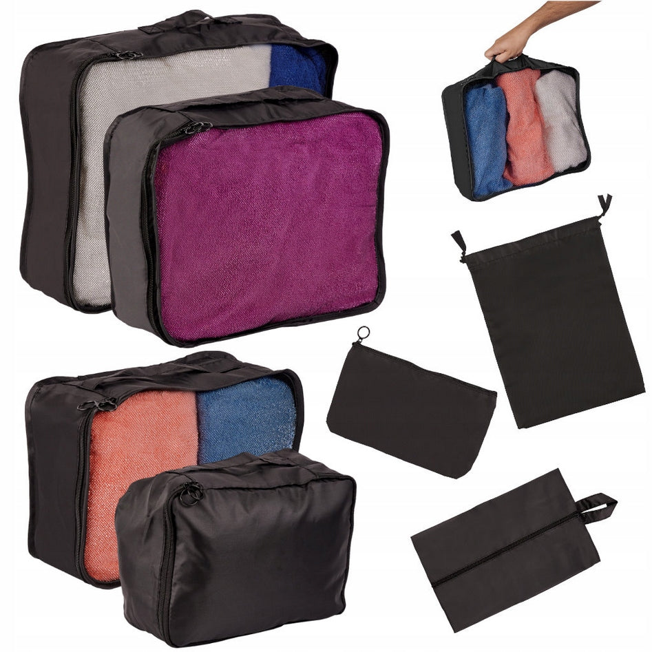 SUITCASE ORGANIZERS TRAVEL SET 7 PIECES AKCESORIA FOR STORAGE