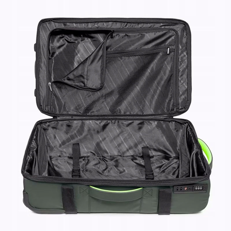 SUITCASE PUCCINI MEDIUM SOFT ON 2 WHEELS EM50249B-5D COLORADO GREEN Height 63 cm
