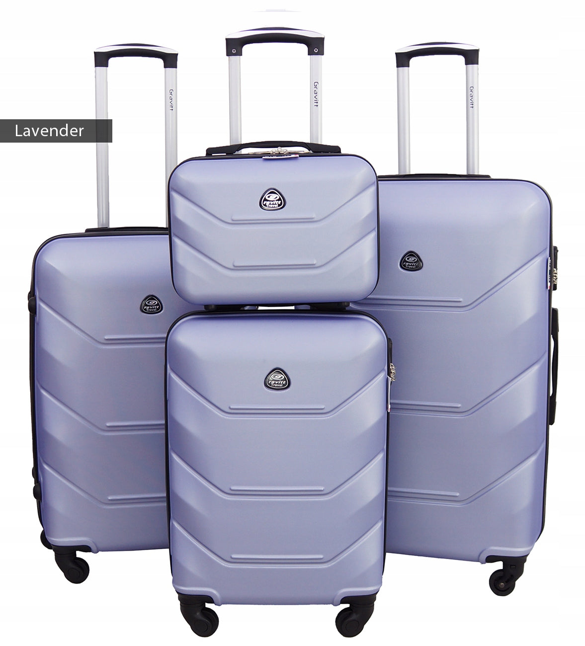 SUITCASE SET 4in1 950 LARGE MEDIUM CABIN CASE LUGGAGE Kind hard
