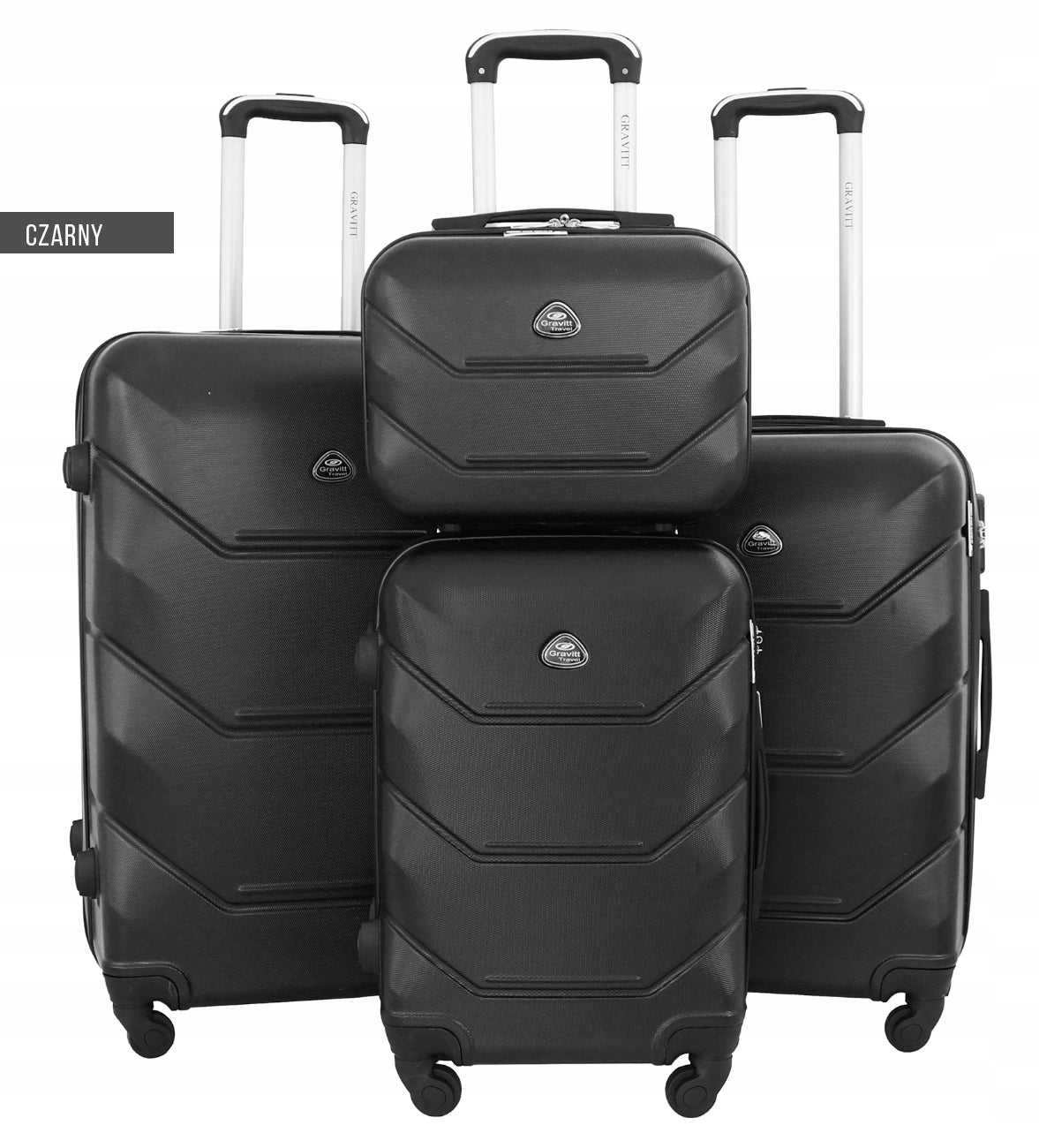 SUITCASE SET 4in1 950 LARGE MEDIUM CABIN CASE LUGGAGE Width (longer edge) 47 cm