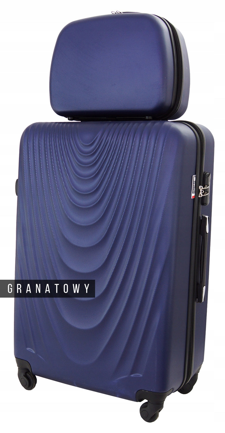 SUITCASE SET MEDIUM+BAG LUGGAGE AIRPLANE 1051 EAN (GTIN) 5905488705032