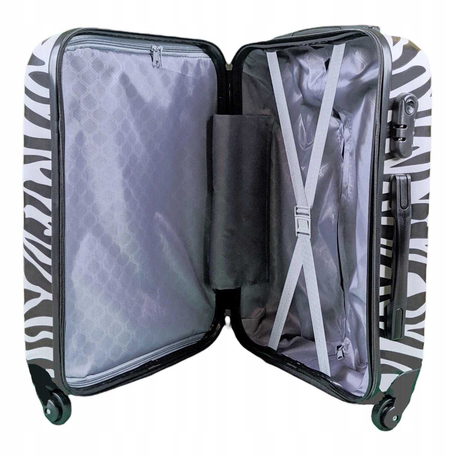 SUITCASE SMALL TRAVEL WHEELS BAG ROOMY CARRY-ON LUGGAGE PREMIUM 55X40X20 Height 55 cm
