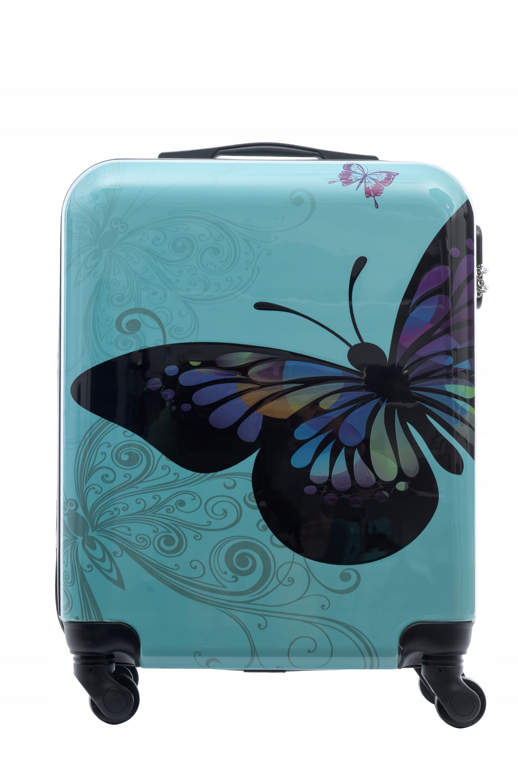 SUITCASE SMALL TRAVEL WHEELS BAG ROOMY CARRY-ON LUGGAGE PREMIUM 55X40X20 Packaging status original