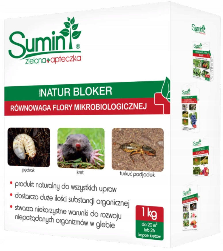SUMIN Natur Bloker Green Pharmacy for mole shoots turquoise 1 kg