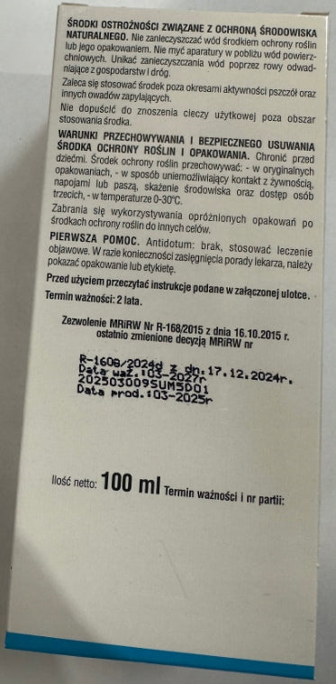 SUMIN Siarkol 800sc fungicide fights powdery mildew vegetables 100 ml Manufacturer Sumin