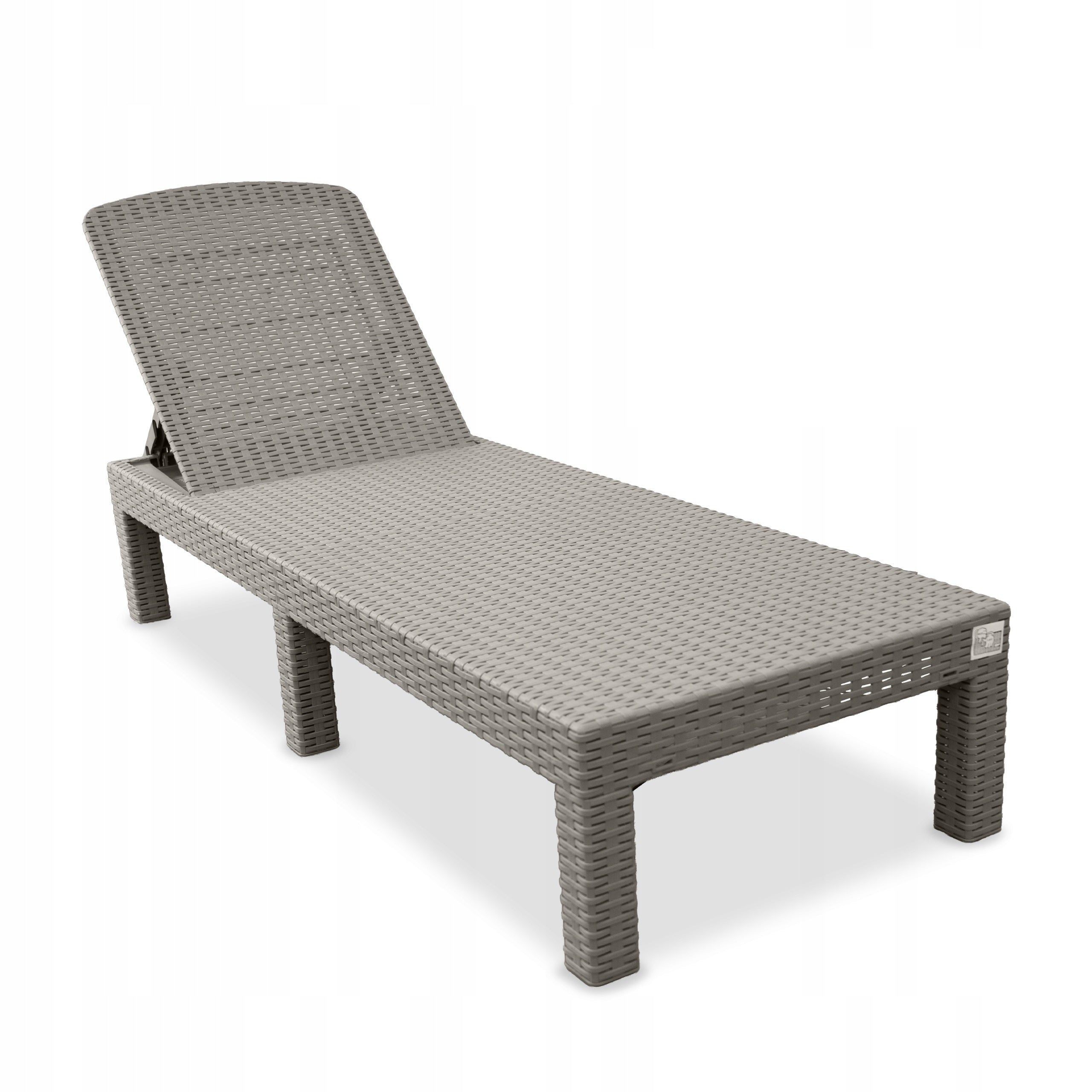 SUN LOUNGER BEACH POOL CHAIR ADJUSTABLE FOLDING TAUPE SUITCASE