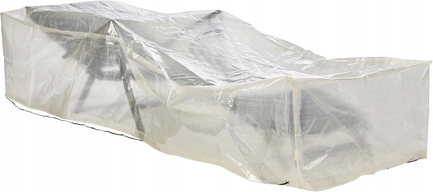 SUN LOUNGER COVER Garden Chair Transparent 210 x 75 x 40 cm