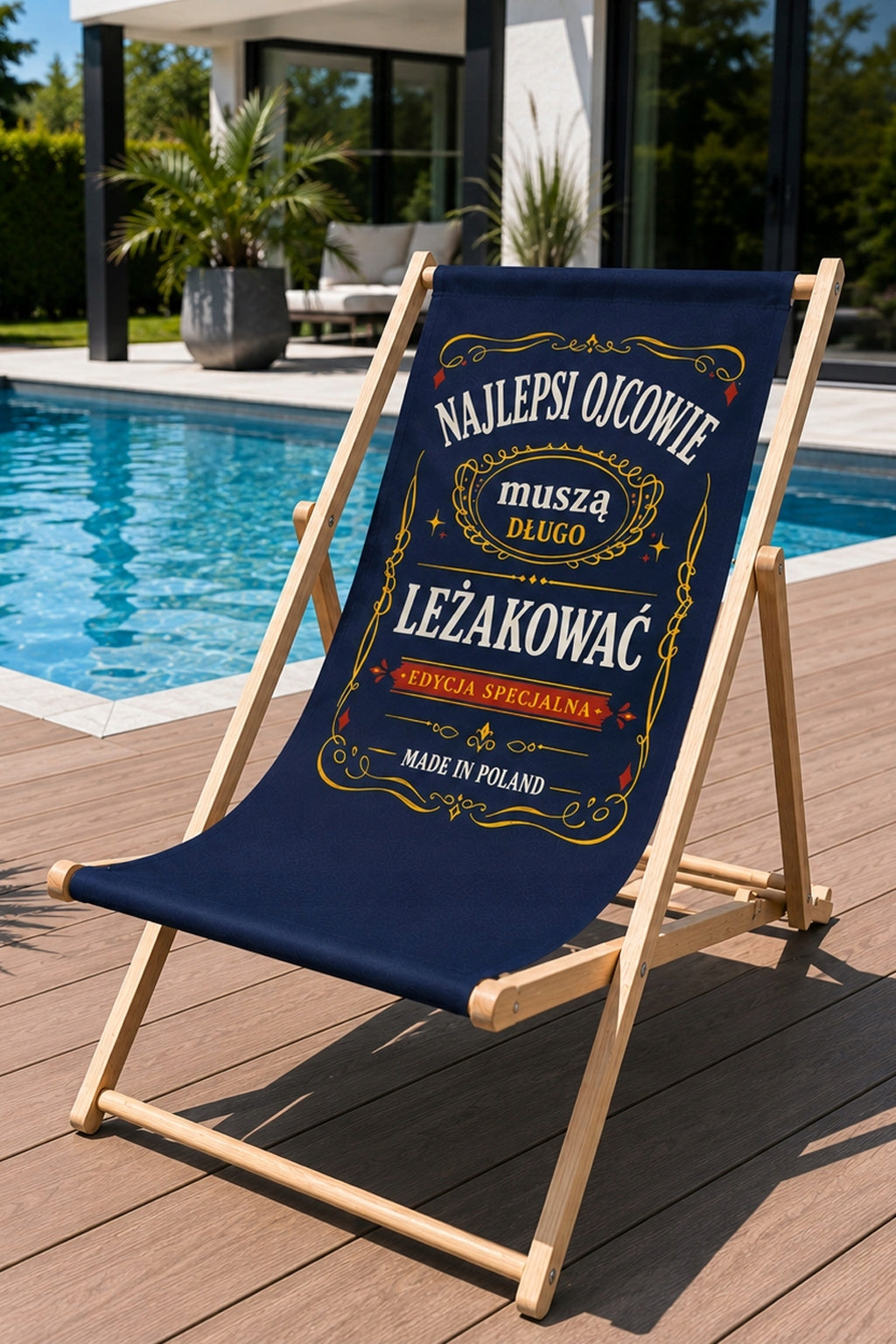 SUN LOUNGER FOR DAD FATHER'S DAY BEST FATHERS MUST LONG MATURE GIFT Packaging status original