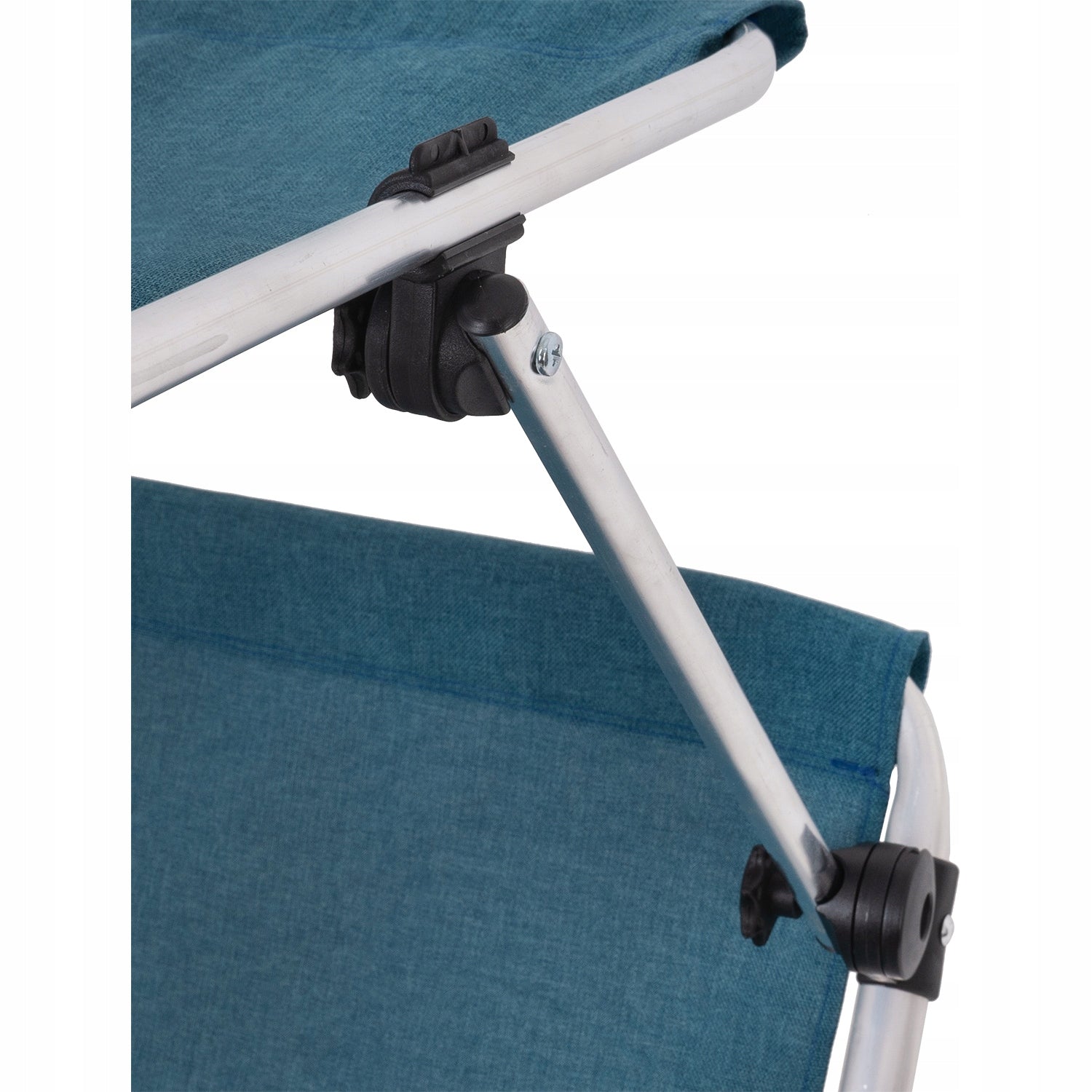 SUN LOUNGER ON WHEELS GARDEN CANOPY BEACH FOLDING TERRACE CHAIR Width (shorter side) 60 cm