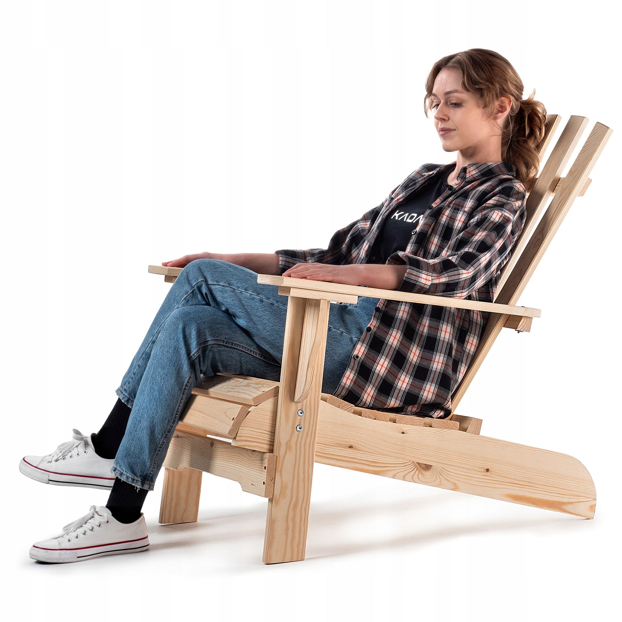 SUN LOUNGER WOODEN GARDEN BEACH CHAIR FOR TERRACE COMFORTABLE STRONG GARDEN Kind sunbed