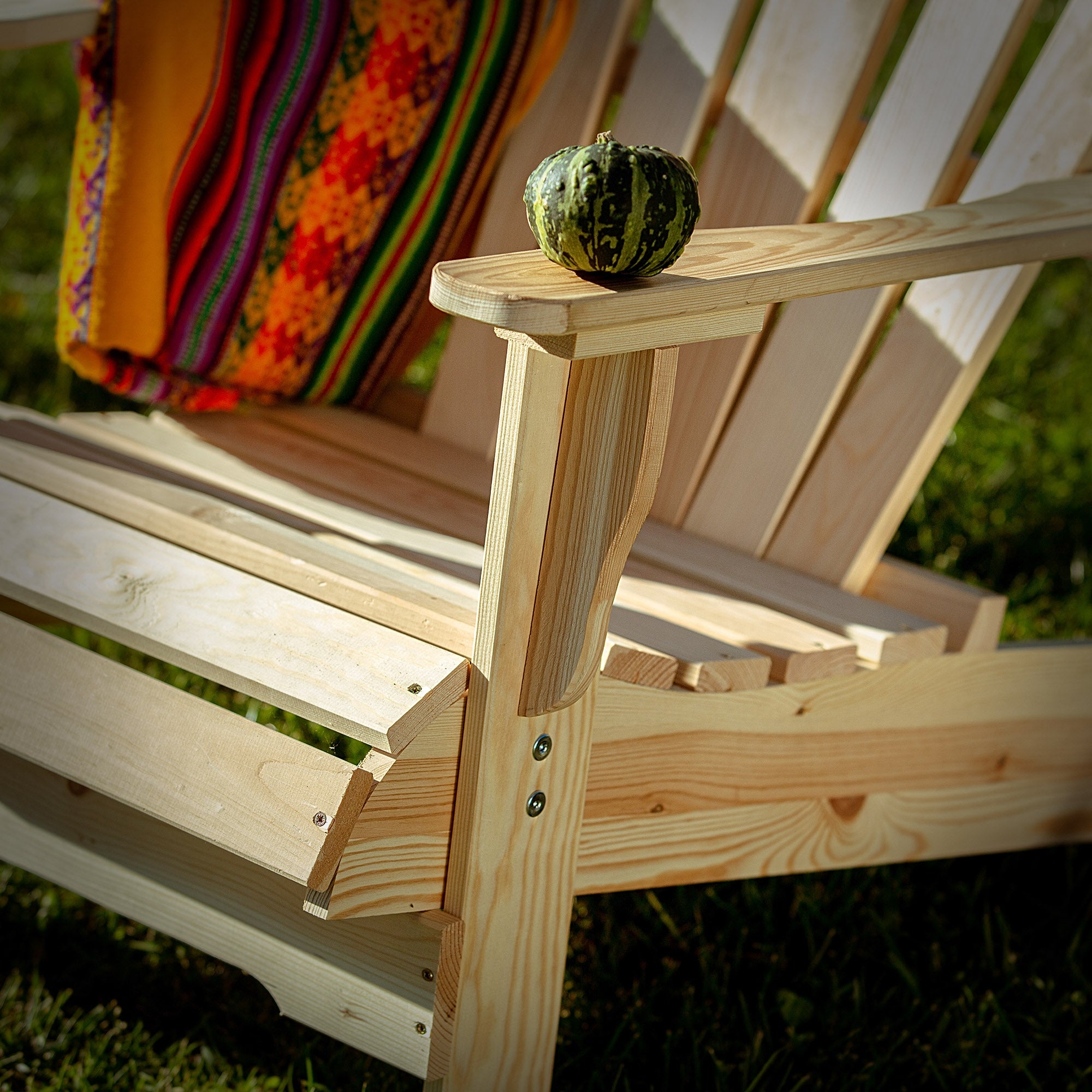 SUN LOUNGER WOODEN GARDEN BEACH CHAIR FOR TERRACE COMFORTABLE STRONG GARDEN Packaging status original