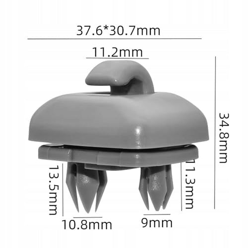 SUN VISOR HOLDERS AUDI A1 A3 A4 A5 Q3 Q5 POM 2 PCS. Manufacturer code Bez marki