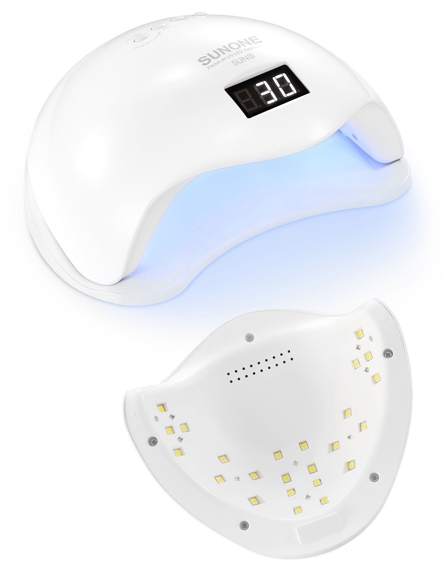 Gel-Nagellack-Set S01: Lampe SUNONE SUN5 48W + Zubehör 
