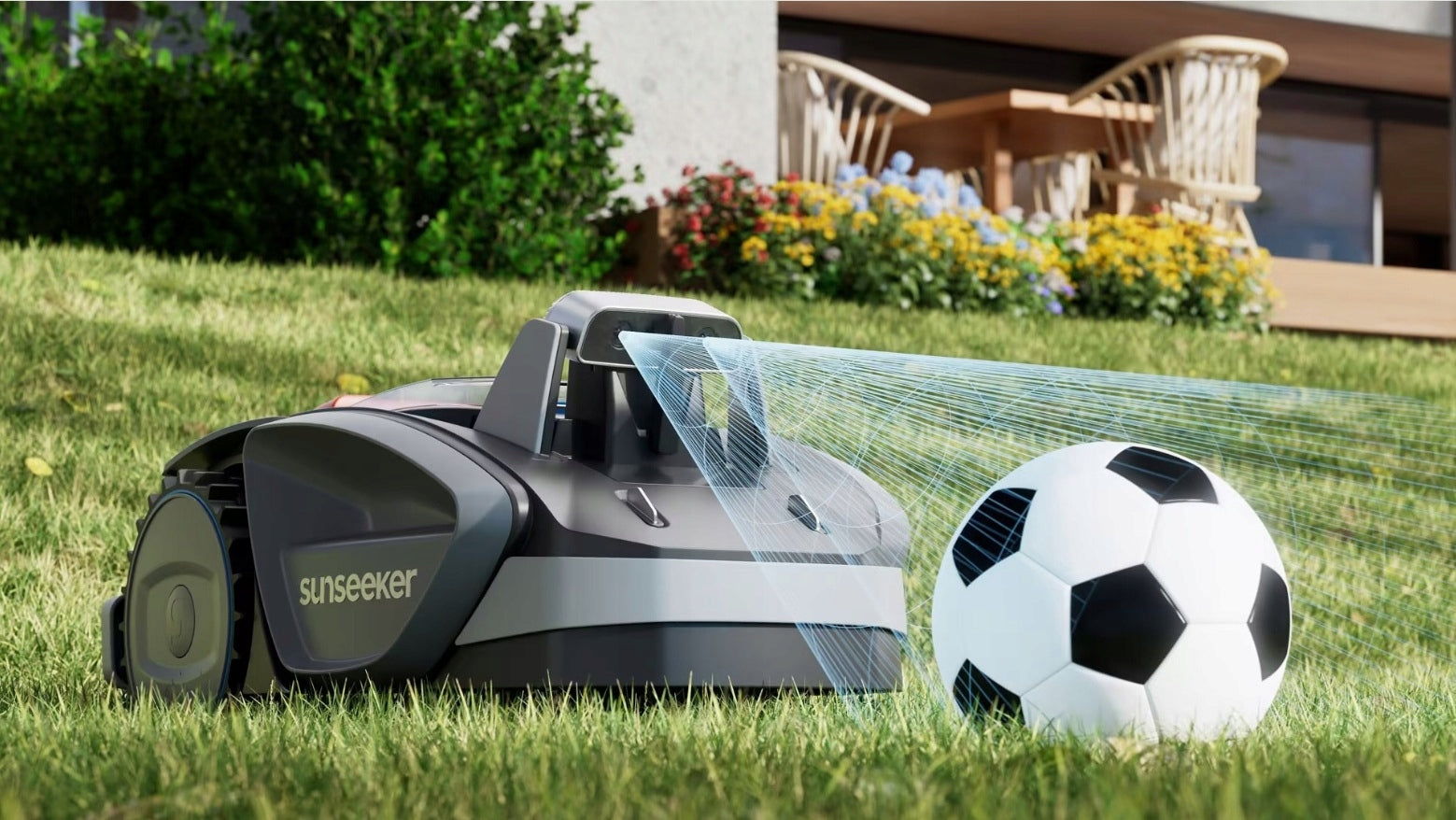 SUNSEEKER V3 MOWING ROBOT Without Cable VISION AI 600 m² Mowing width 18 cm