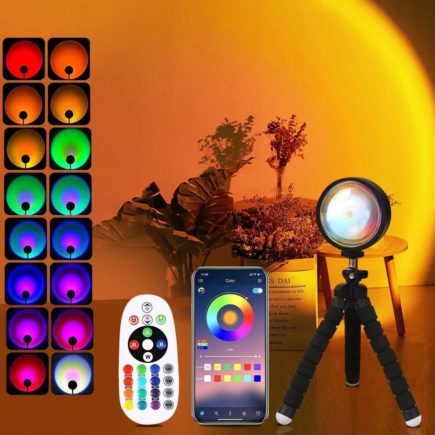 SUNSET LED PROJECTION LAMP 10W NIGHT LIGHT SUN LIGHTING