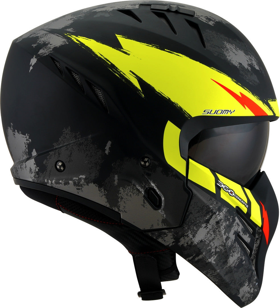 SUOMY HELMET ARMOR HI VOLT MATT BLACK YELLOW SIZE L K6AM0004.5 Manufacturer's catalog number K6AM0004.5