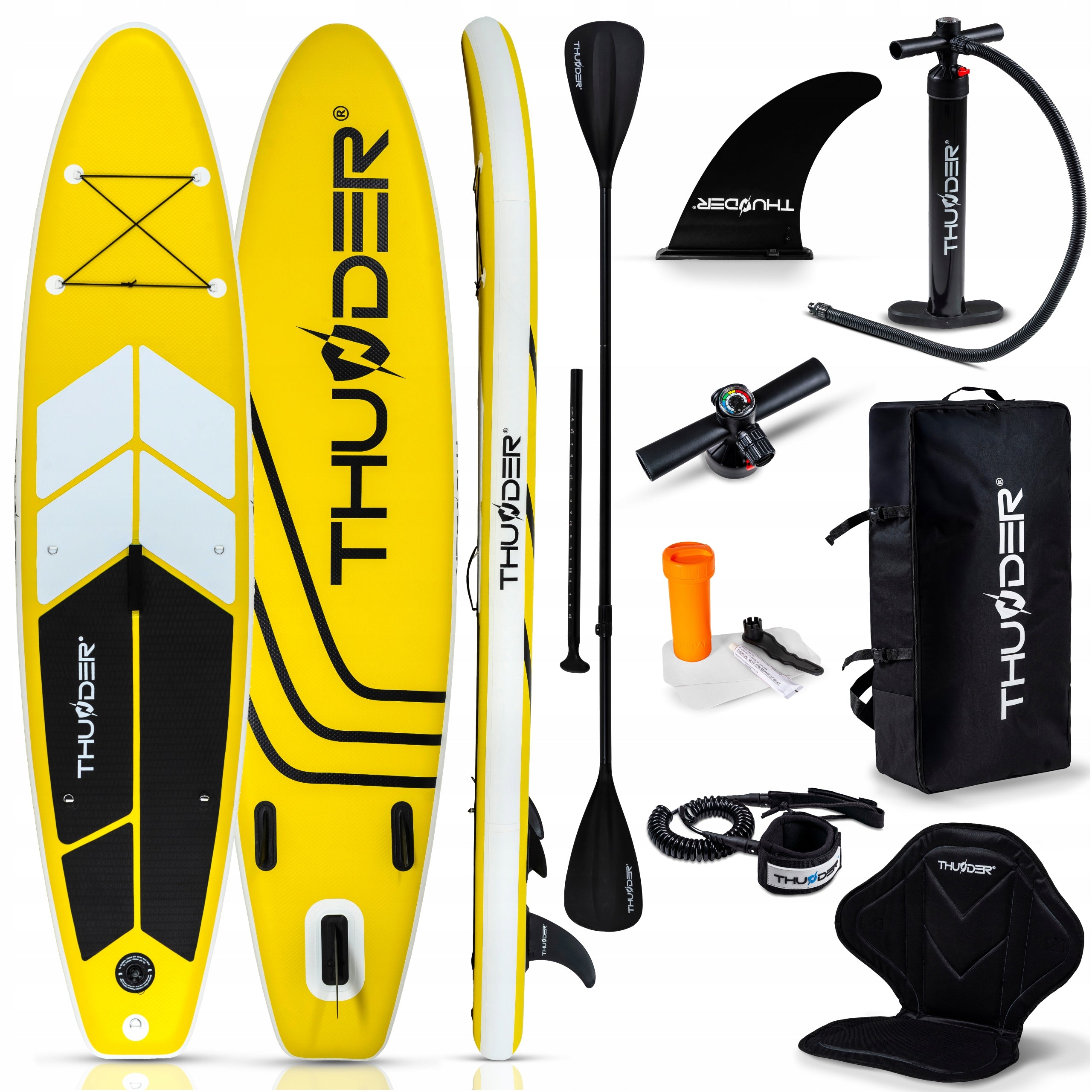 SUP BOARD FOR SWIMMING PUMPED WITH SEAT SET PADDLE PUMP 320 CM