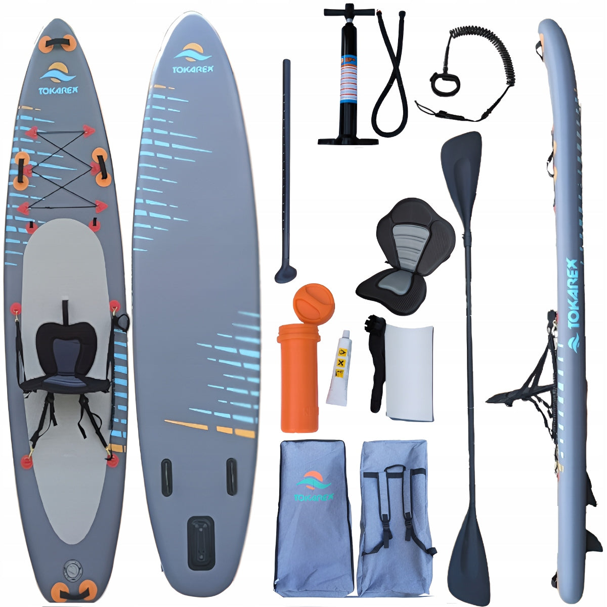 SUP BOARD TK355cm Pumped + BACKPACKING CHAIR + Accessories Model TK355