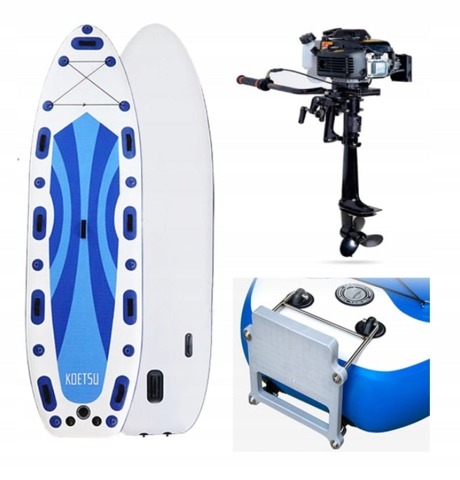 SUP BOARD fishing boat 2-seater KOETSU 350 cm with internal combustion engine