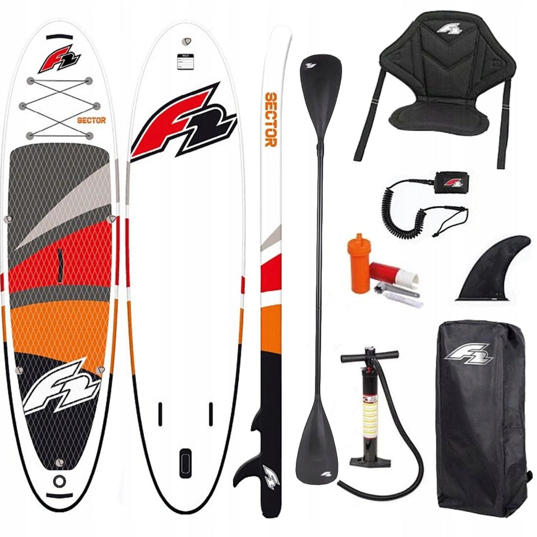 SUP BOARD pumped set with paddle F2 paddle board SECTOR 11'5 350 cm