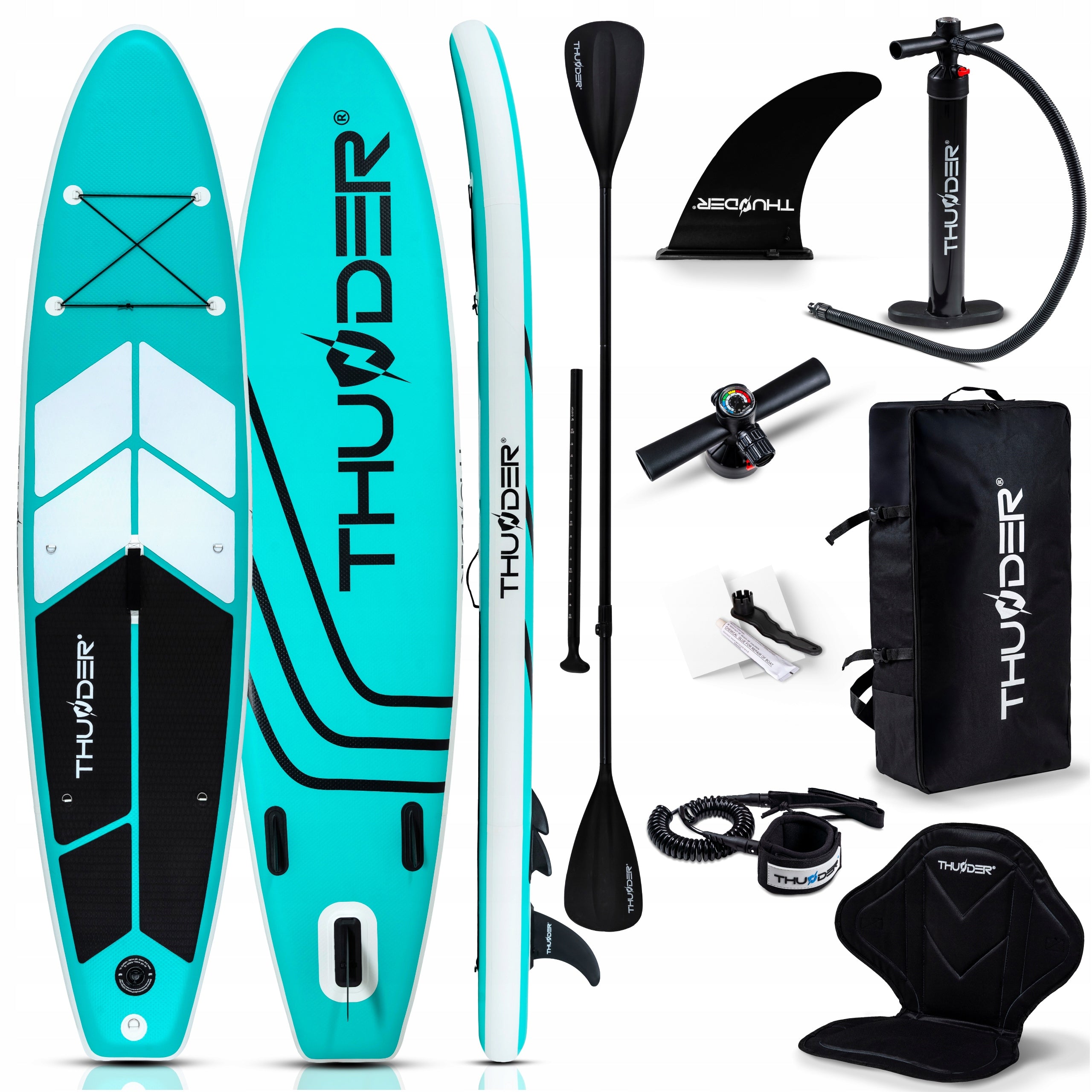 SUP Board 320CM Inflatable Paddle BoardInflated Paddle Set Thunder