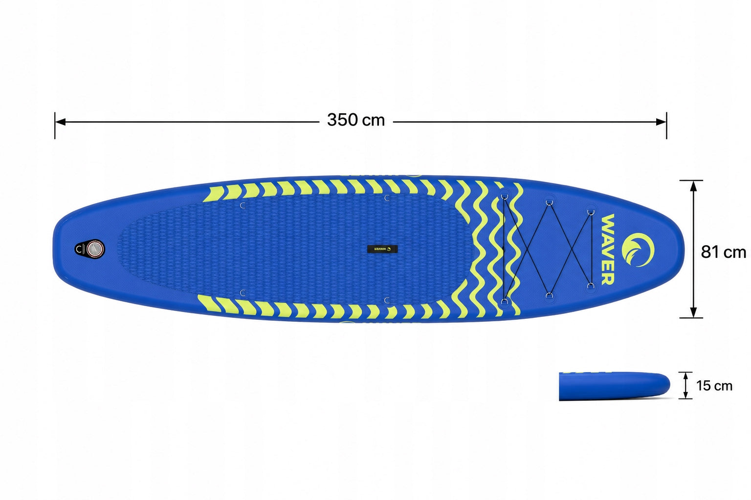 SUP PRO Stand Up Paddle Board Pumped 11,6 350cm Set With Paddle Holiday Gender unisex product