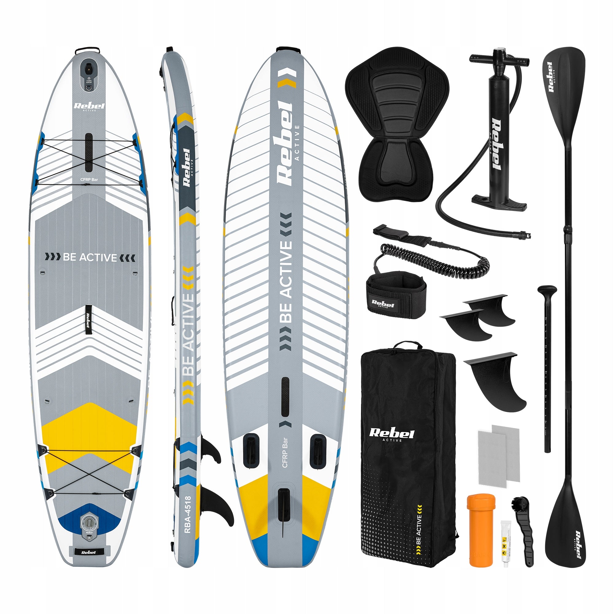 SUP PRO board pumped swimming seat paddle 335CM reinforced 220KG