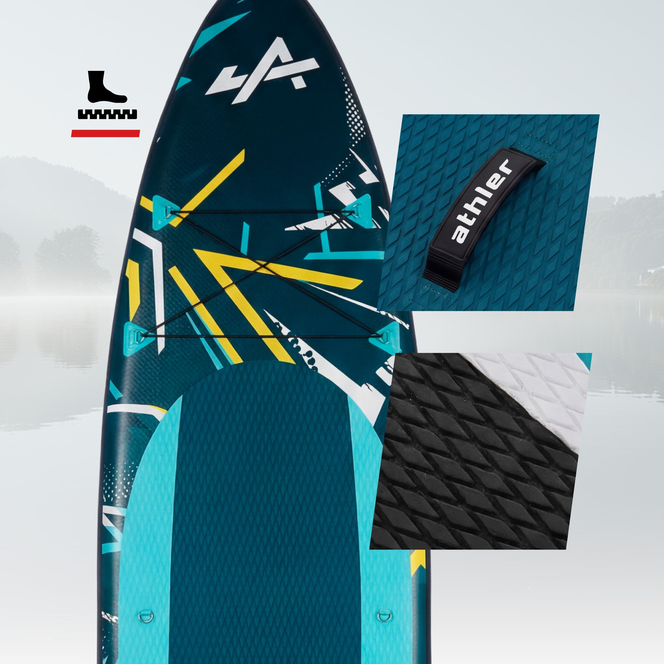 SUP PRO stand up paddle board pumped 350cm with paddle and seat 180KG Model ZANDER 350