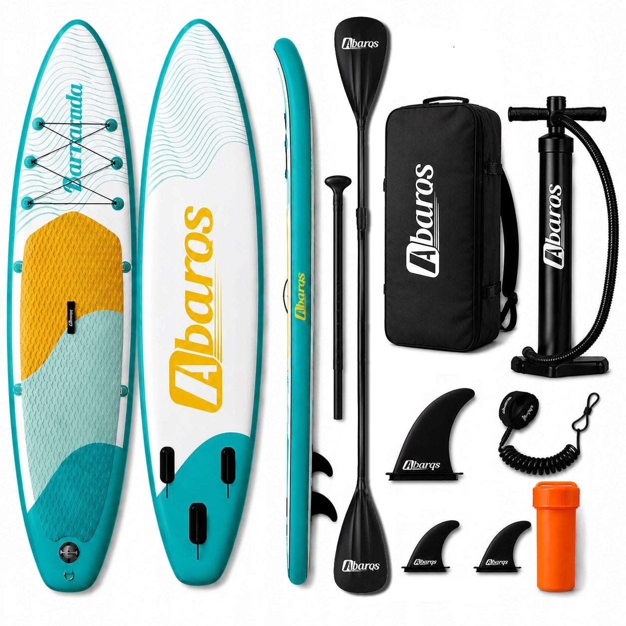 SUP Pumped Board 320cm 10'8'' Set Backpack Pump Paddle Pump