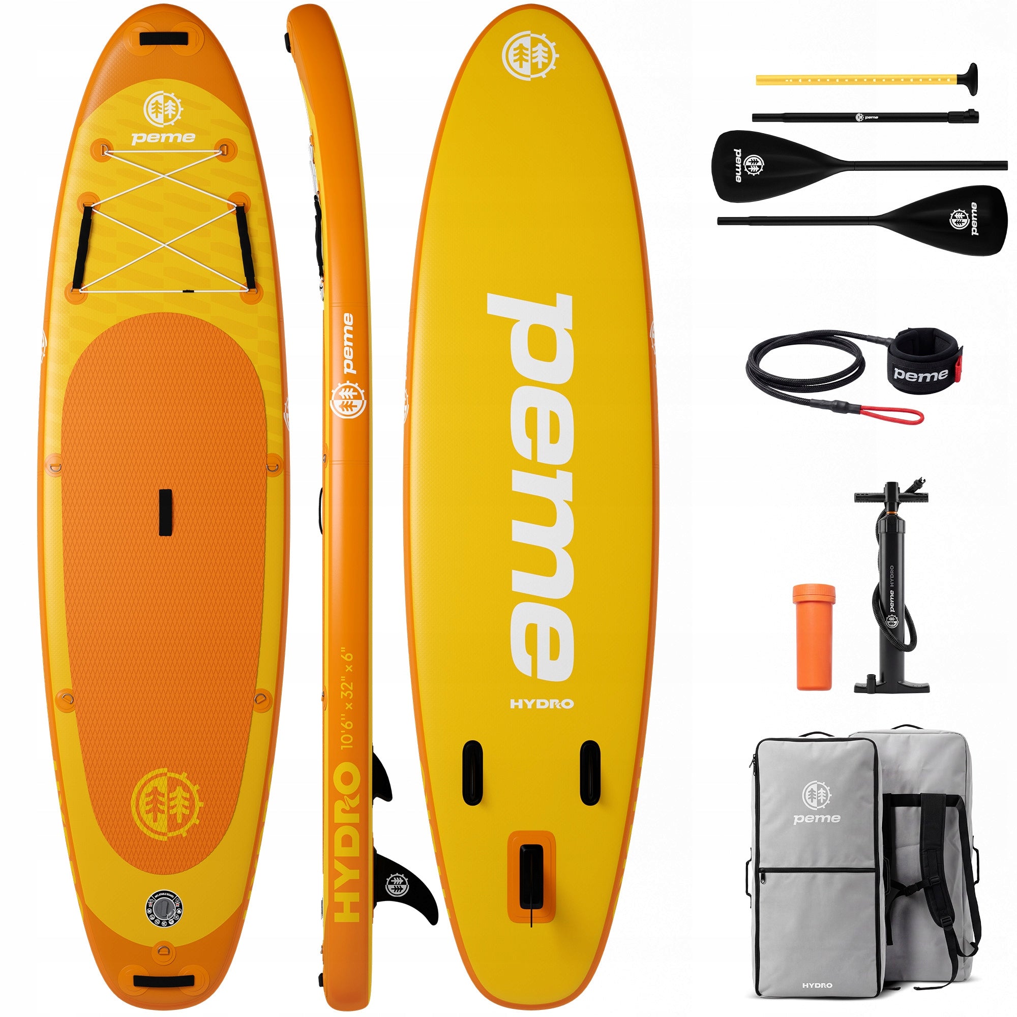 SUP Pumped Board For Swimming Inflatable 320 SET PADDLE Hydro Peme