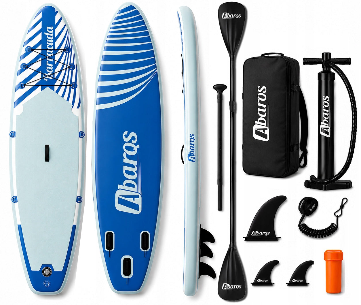 SUP Pumped board Barracuda 350cm 11'6'' set backpack pump paddle