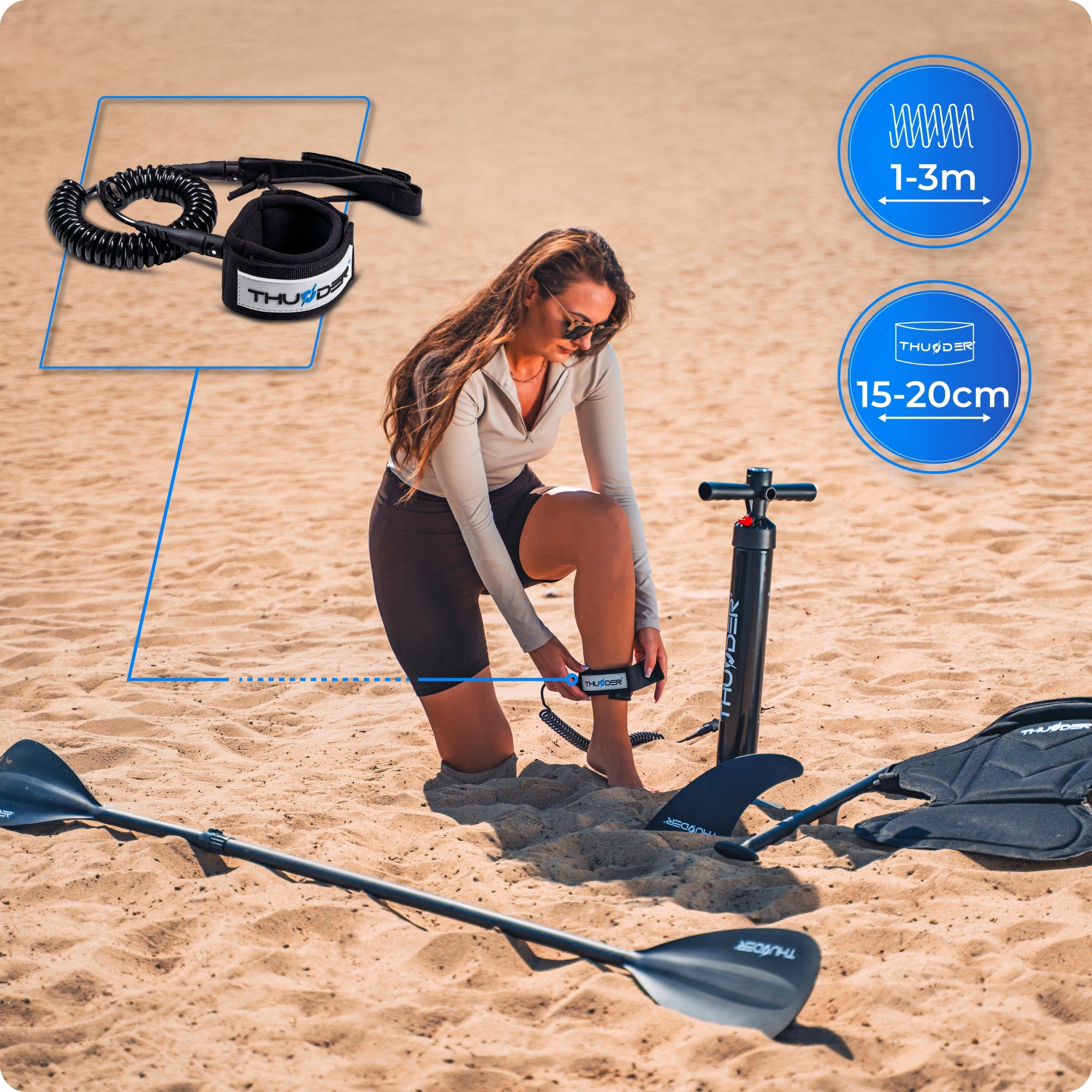 SUP board 350CM pumped with seat stand up paddle accessories Model CAMO