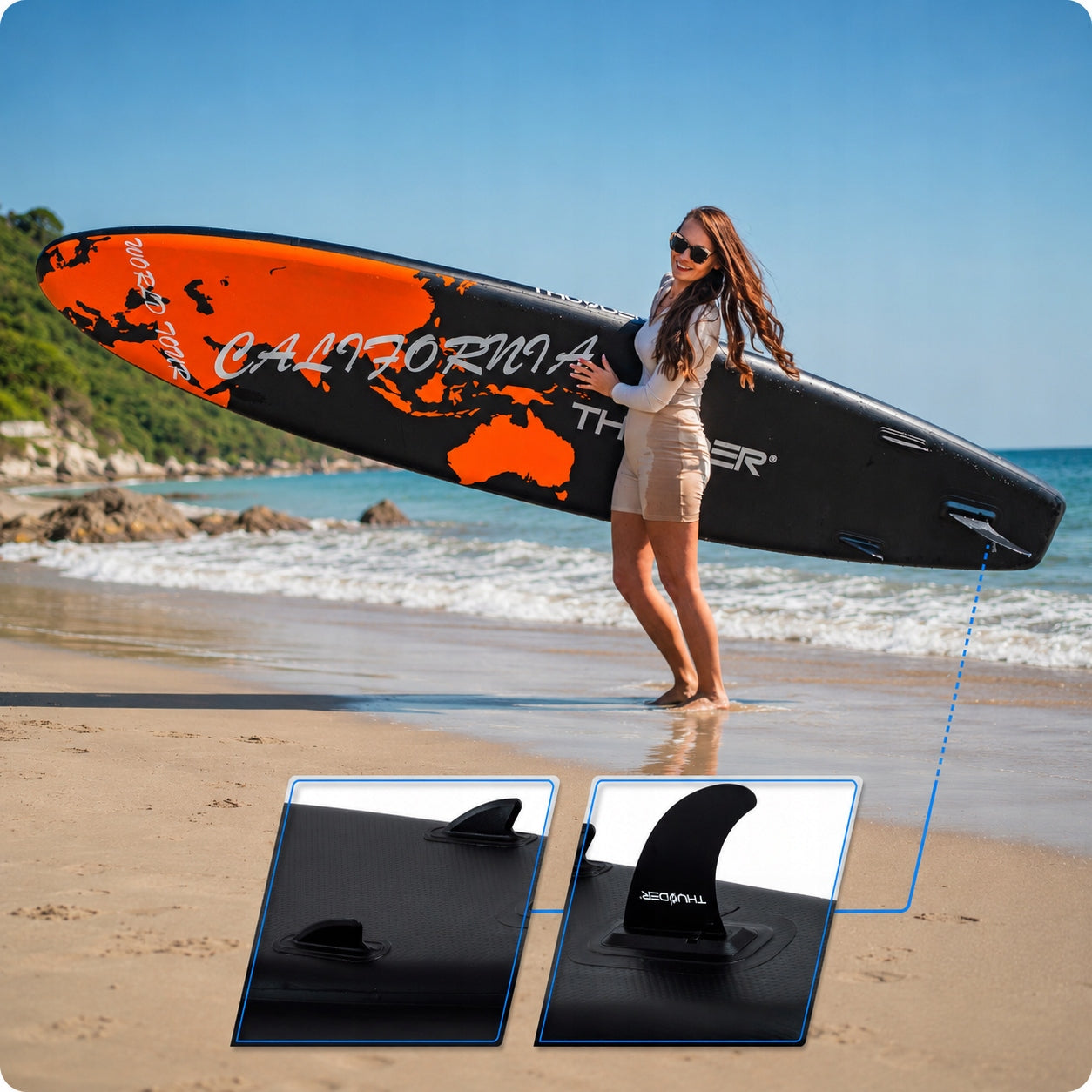 SUP board 365CM stand up paddle board with seat Thunder board Model EARTH