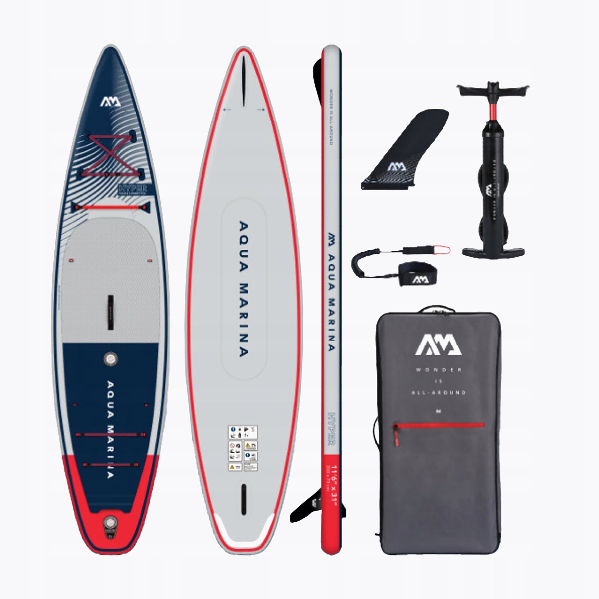 SUP board Aqua Marina Hyper 11'6" grey OS Gender unisex product