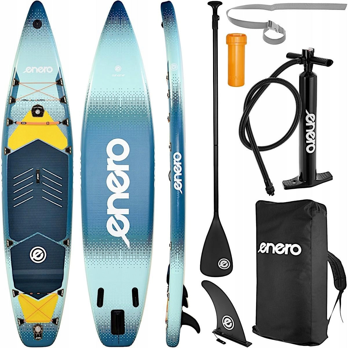 SUP board ENERO for swimming Pumped STAND UP PADDLE Set Large 384x81cm