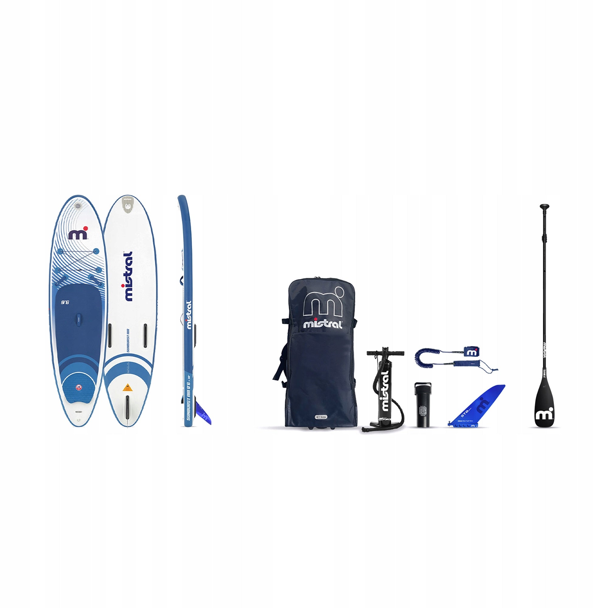 SUP board Mistral Sunbusrt Air 9'6 white/blue 9'6