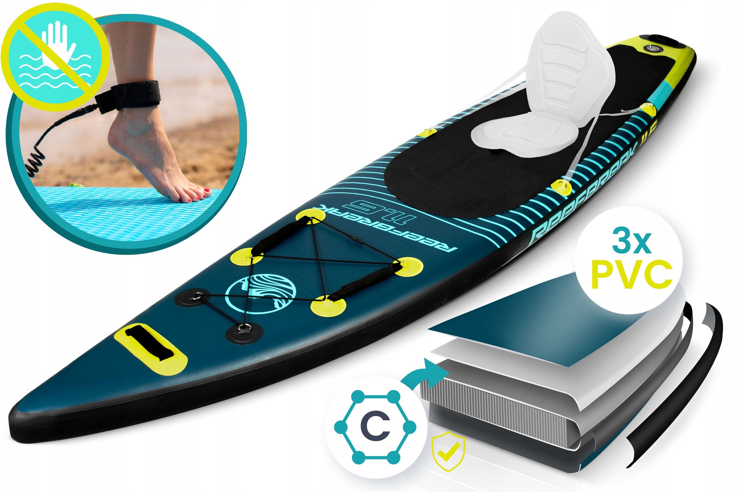 SUP board Neo-sport Reefbreak 11.6 170310 350 cm Product weight with unit packaging 13.5 kg