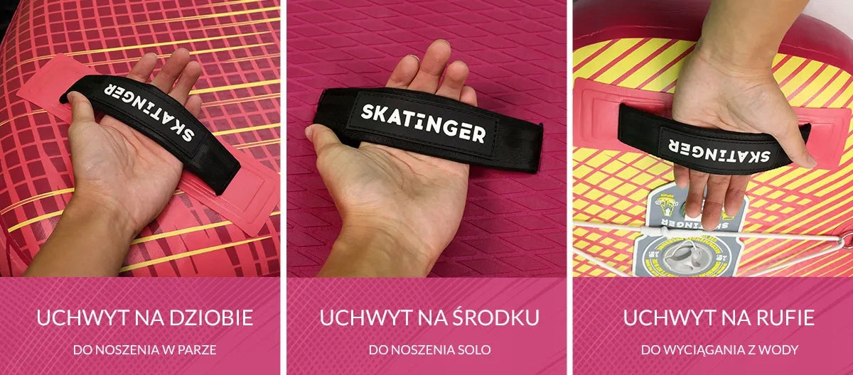 SUP board Skatinger Prana Meteor Pink 350x89x15 cm 11'6'' Yoga pumped with Length 350 cm