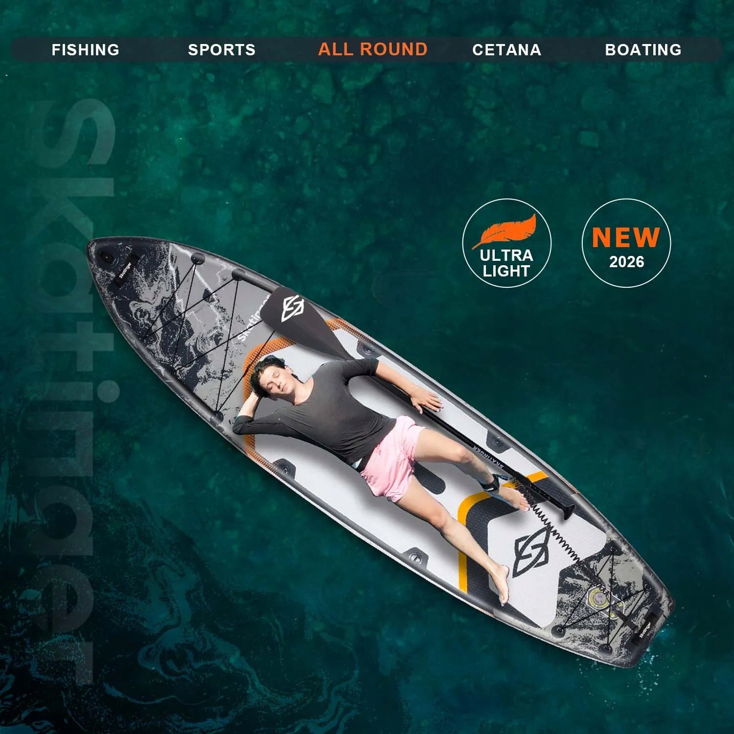SUP board Skatinger Thor Grey 11'6'' 350x89x15 cm Touring with accessories, wi Packaging status original